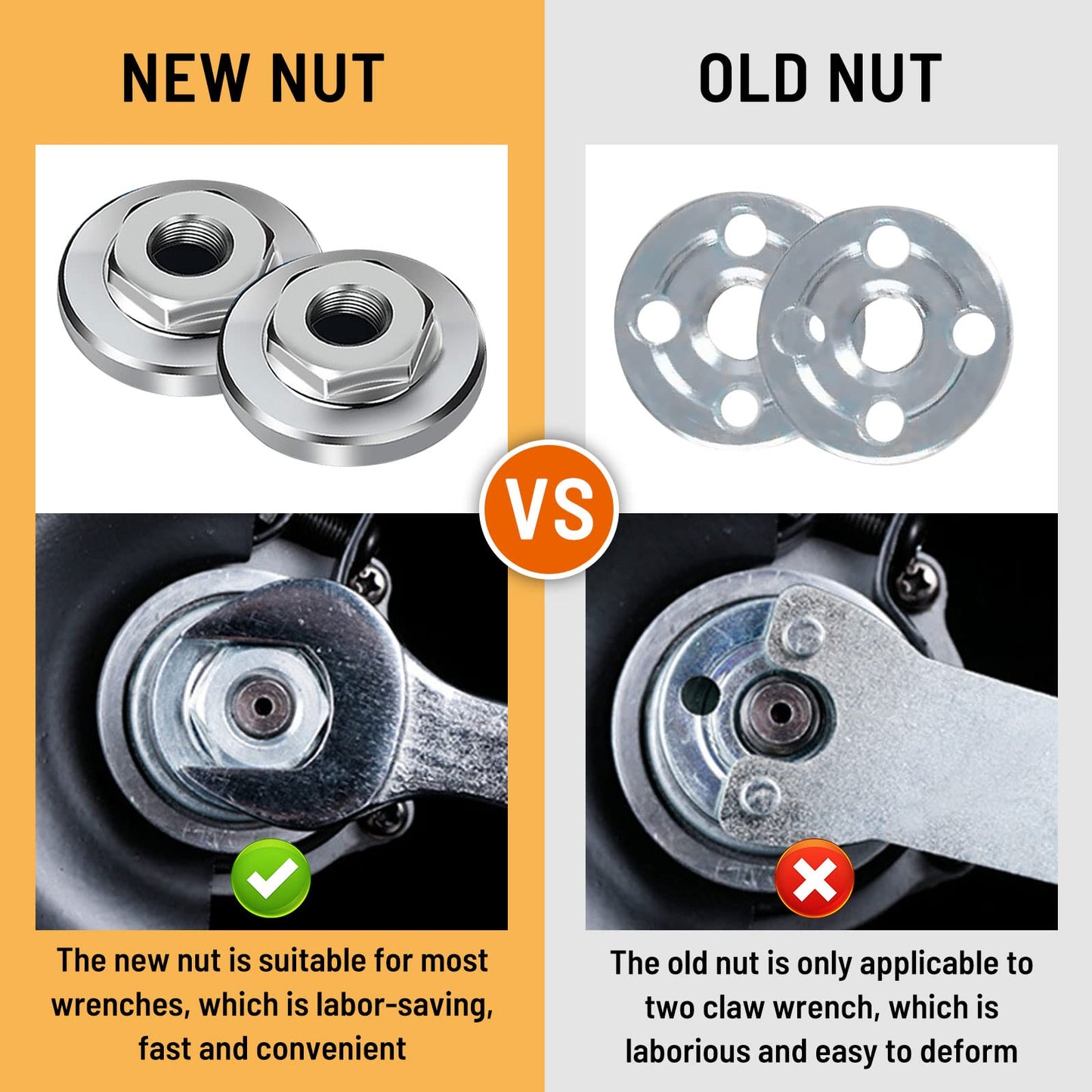 (š„Last Day Promotion - 50% off)100-Type Angle Grinder Nuts